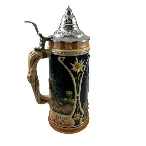 Thewalt DBGM Western Germany Beer Stein Stoneware Relief Mug - Picture 5 of 12